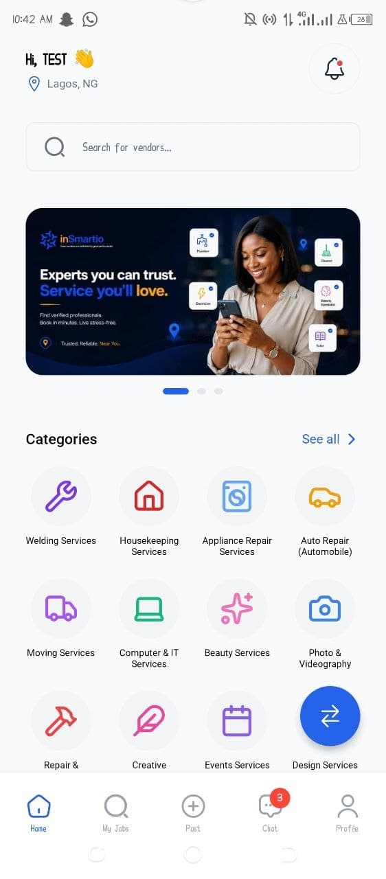 Home Explorer Screen